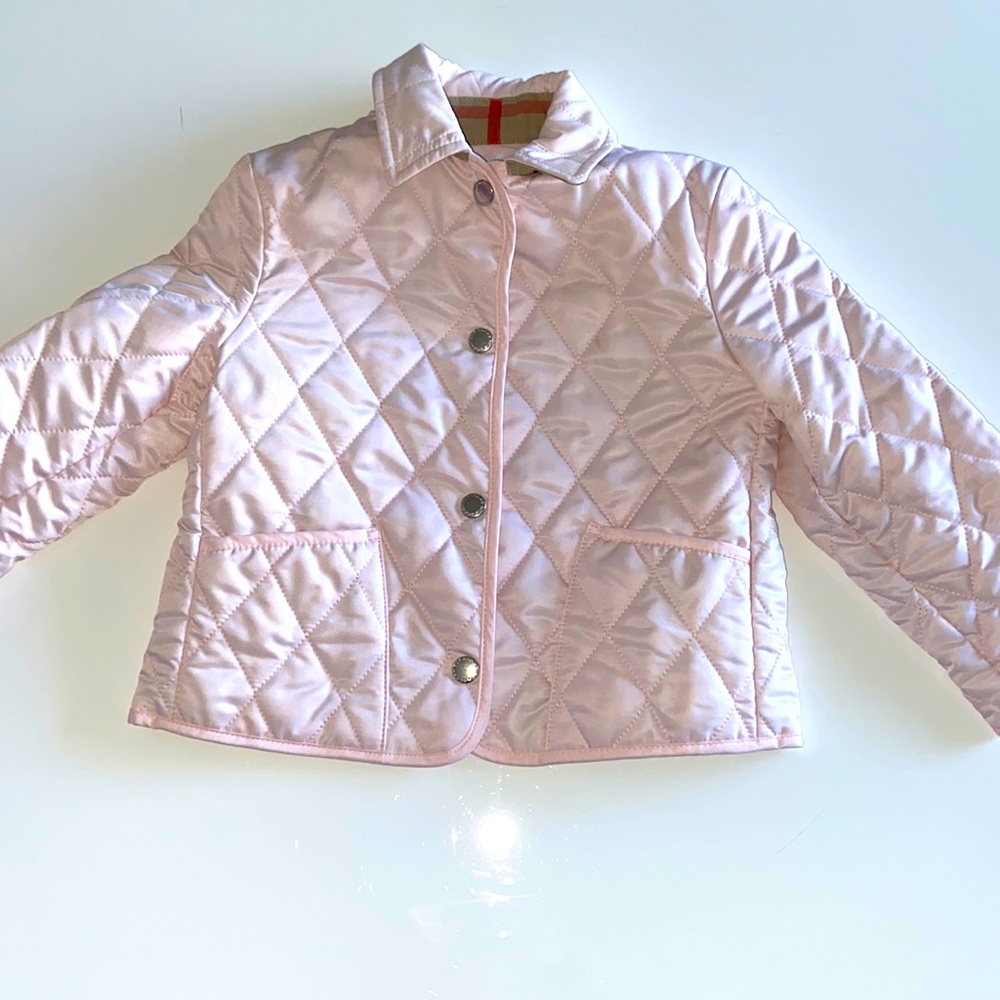 Burberry Quilted Jacket Light Pink
